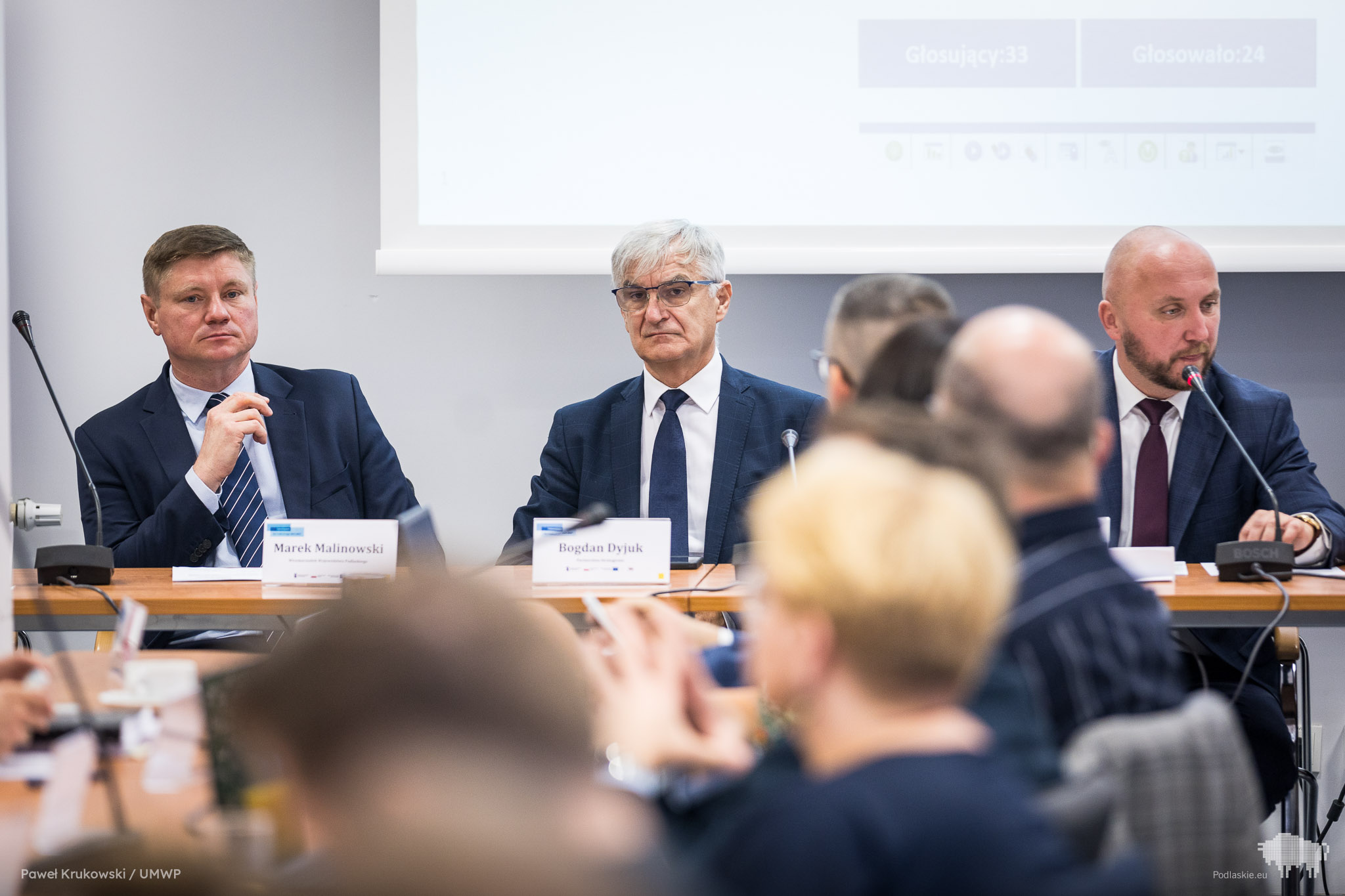 Przedstawiciele Zarządu Województwa Podlaskiego