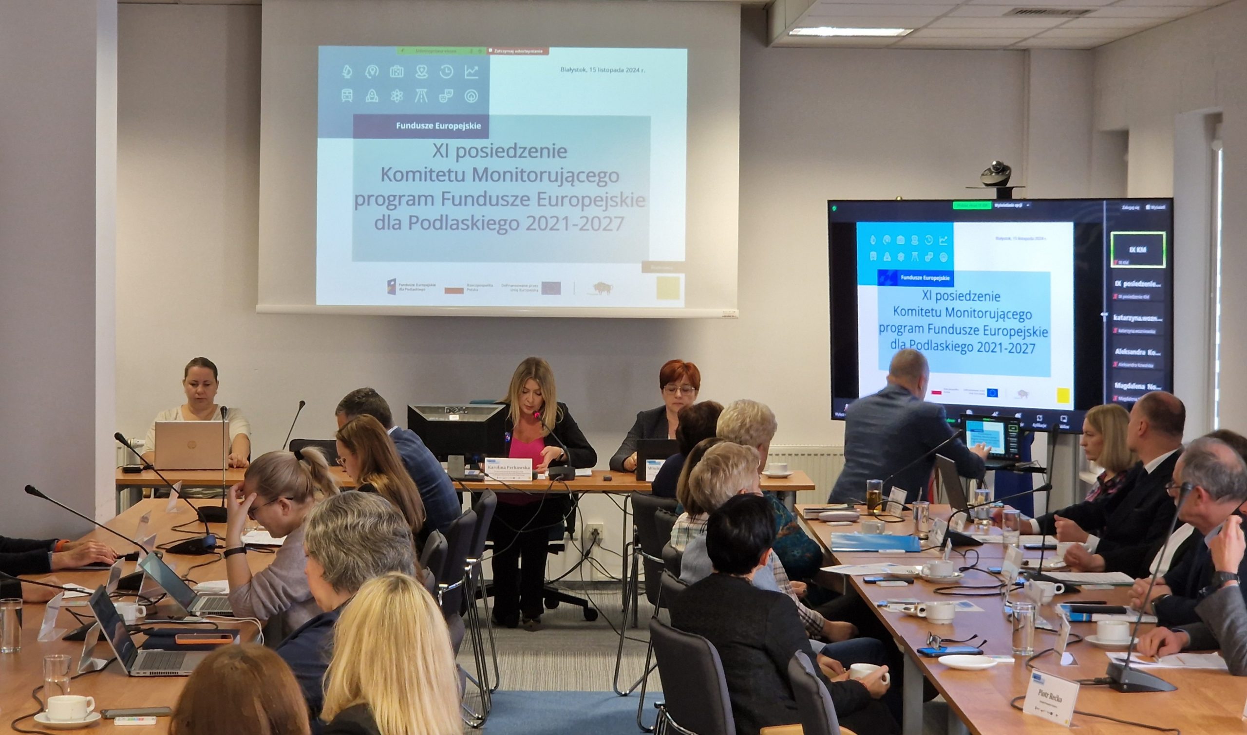 Uczestnicy spotkania Komitetu Monitorującego