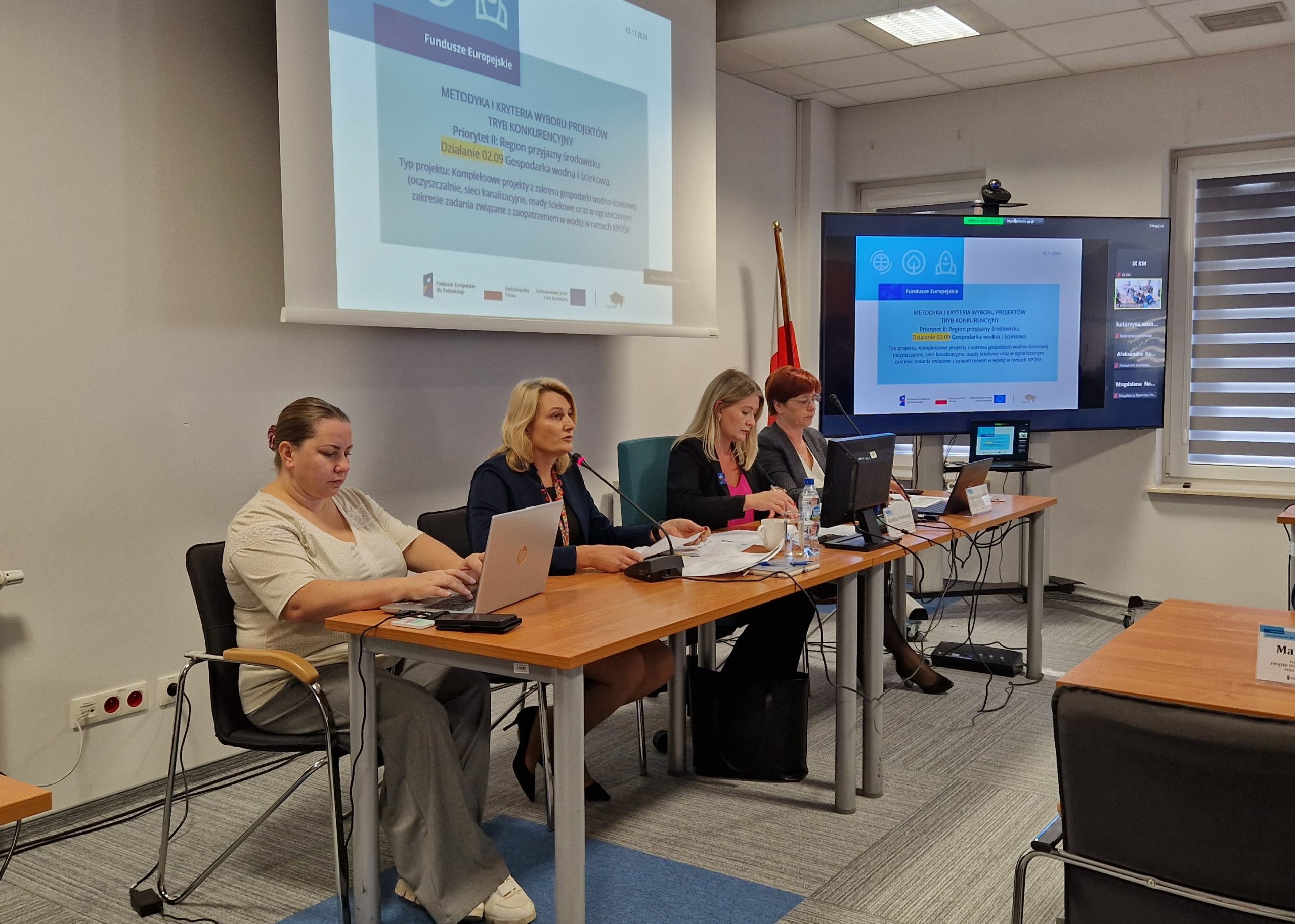 Prowadzące spotkanie Komitetu Monitorującgo