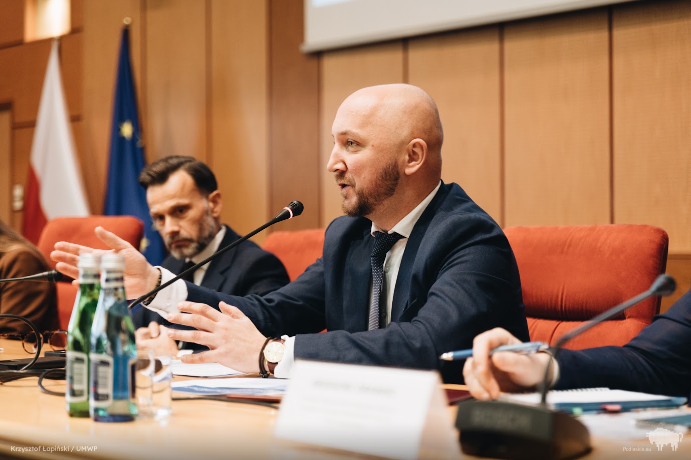 Marszałek Łukasz Prokorym zabiera głos