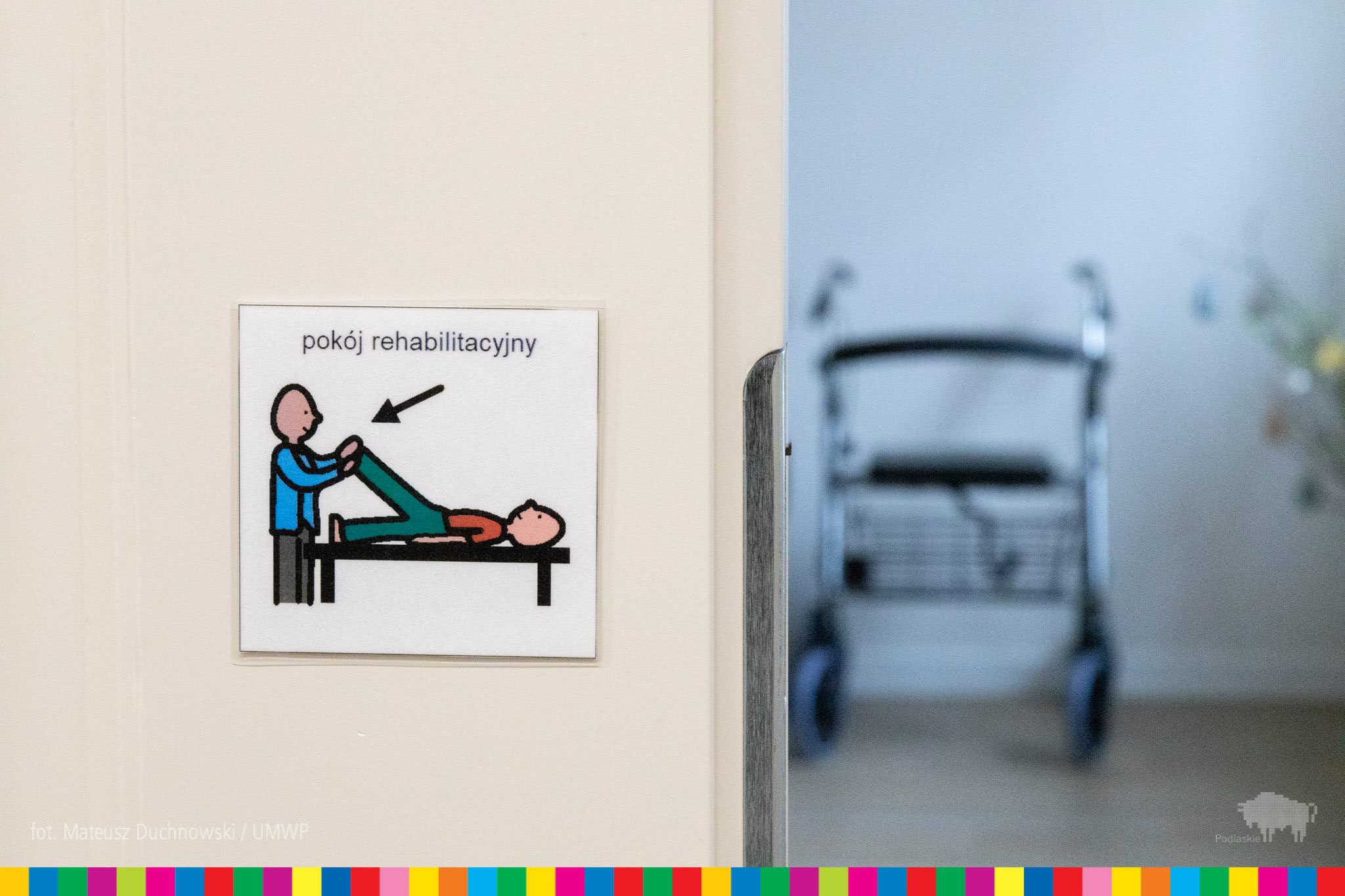 Wejście do pokoju rehabilitacyjnego