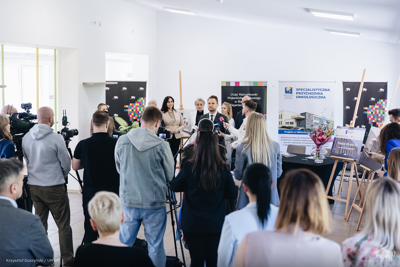 Uczestnicy konferencji prasowej