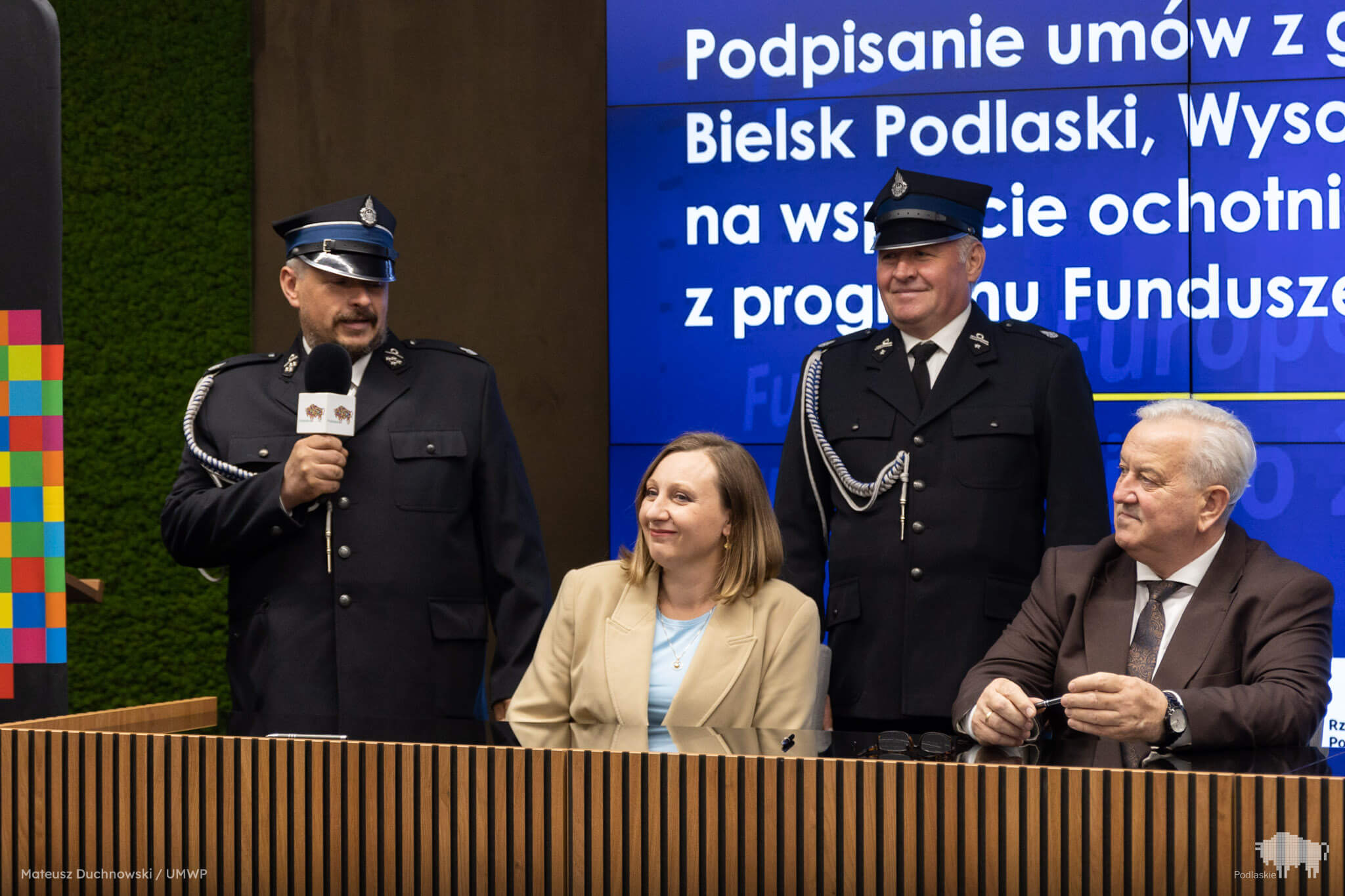 Przemówienie Pana z ochotniczej straży pożarnej.