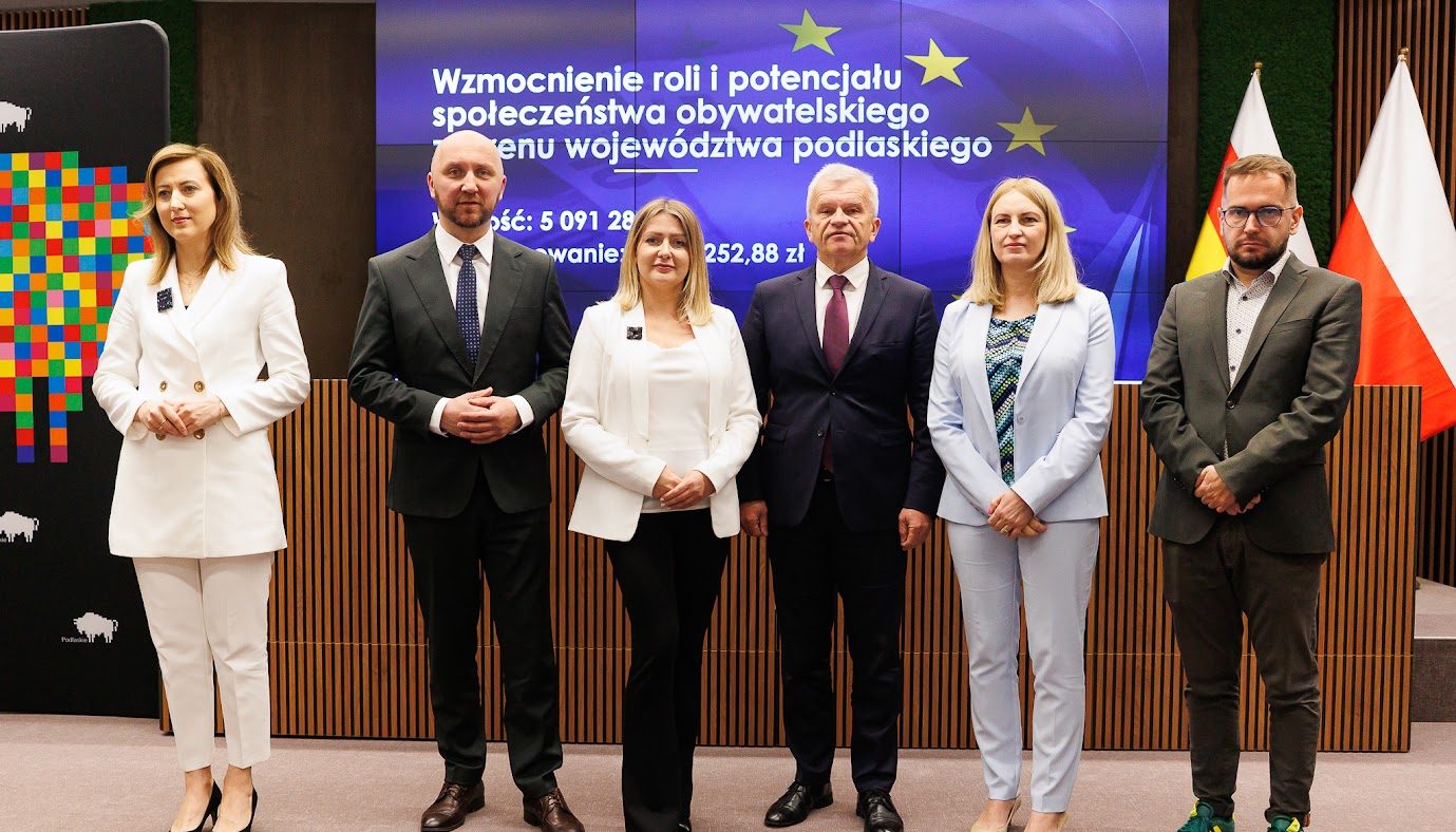 Uczestnicy konferencji prasowej