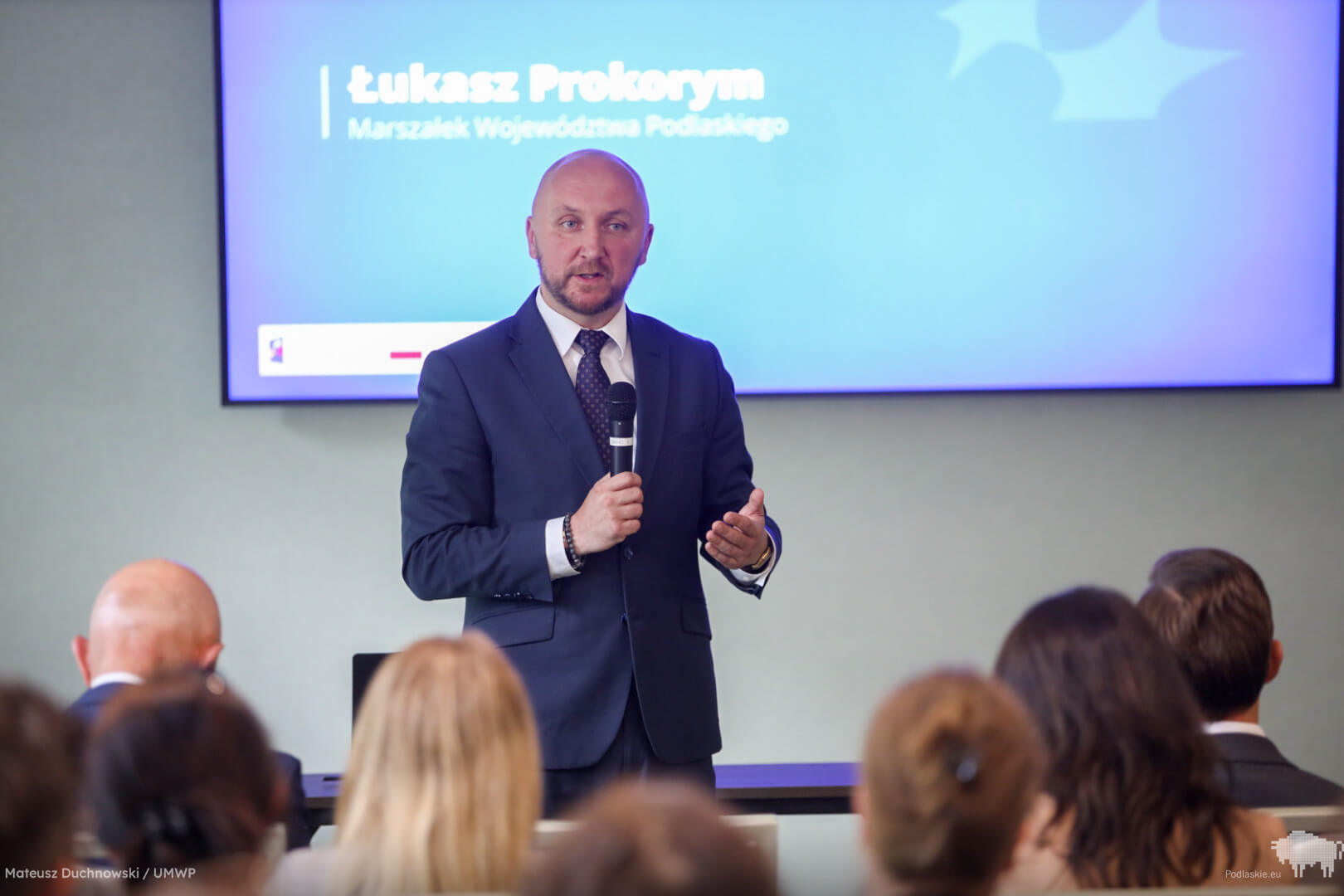 Marszałek Łukasz Prokorym zabiera głos