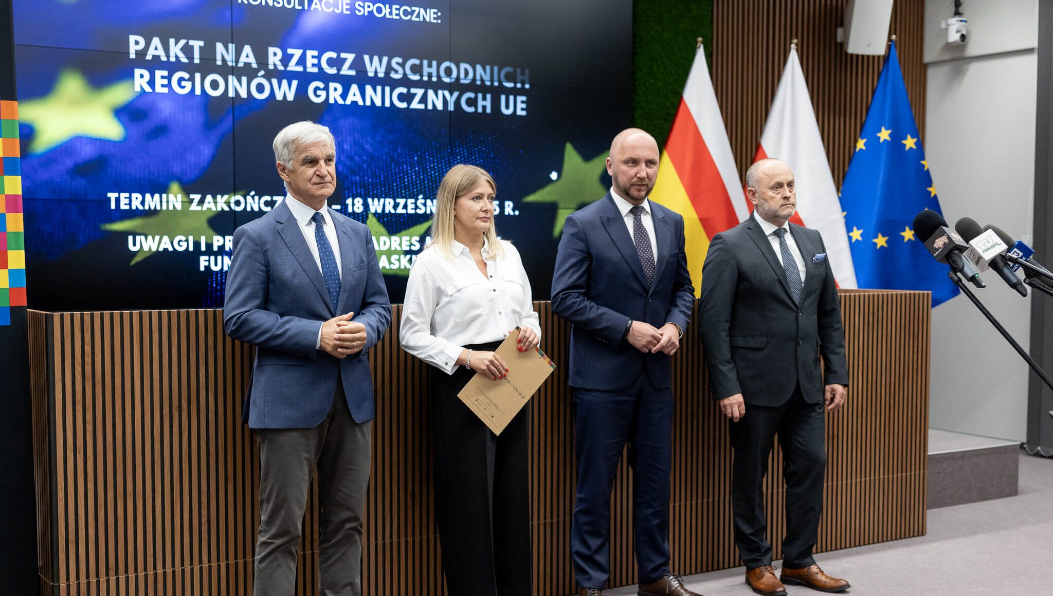 Uczestnicy konferencji prasowej