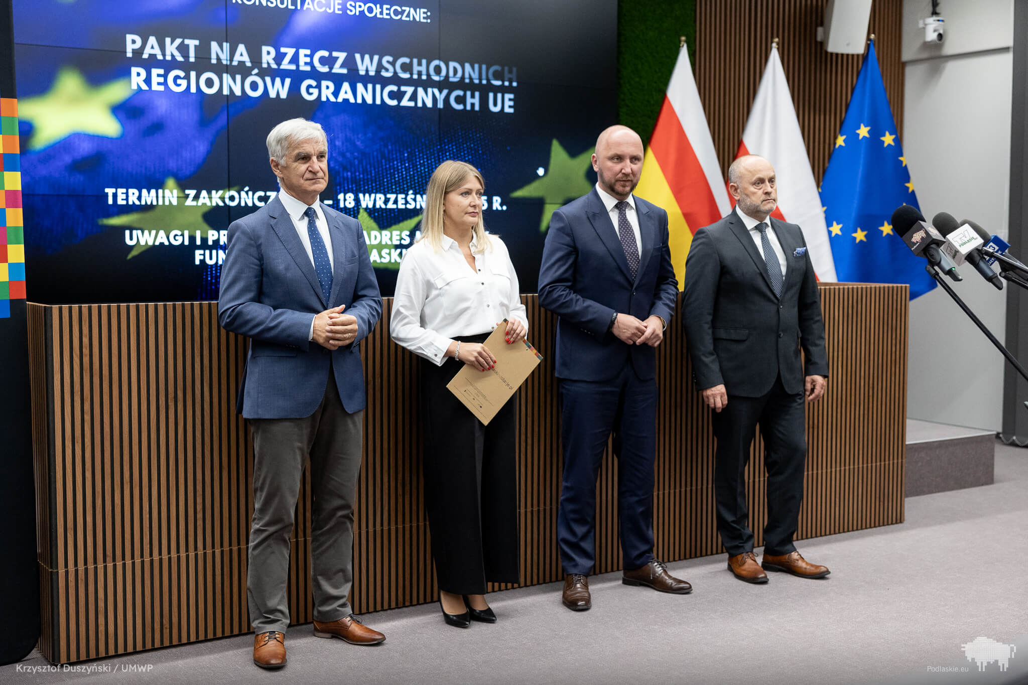 Uczestnicy konferencji prasowej