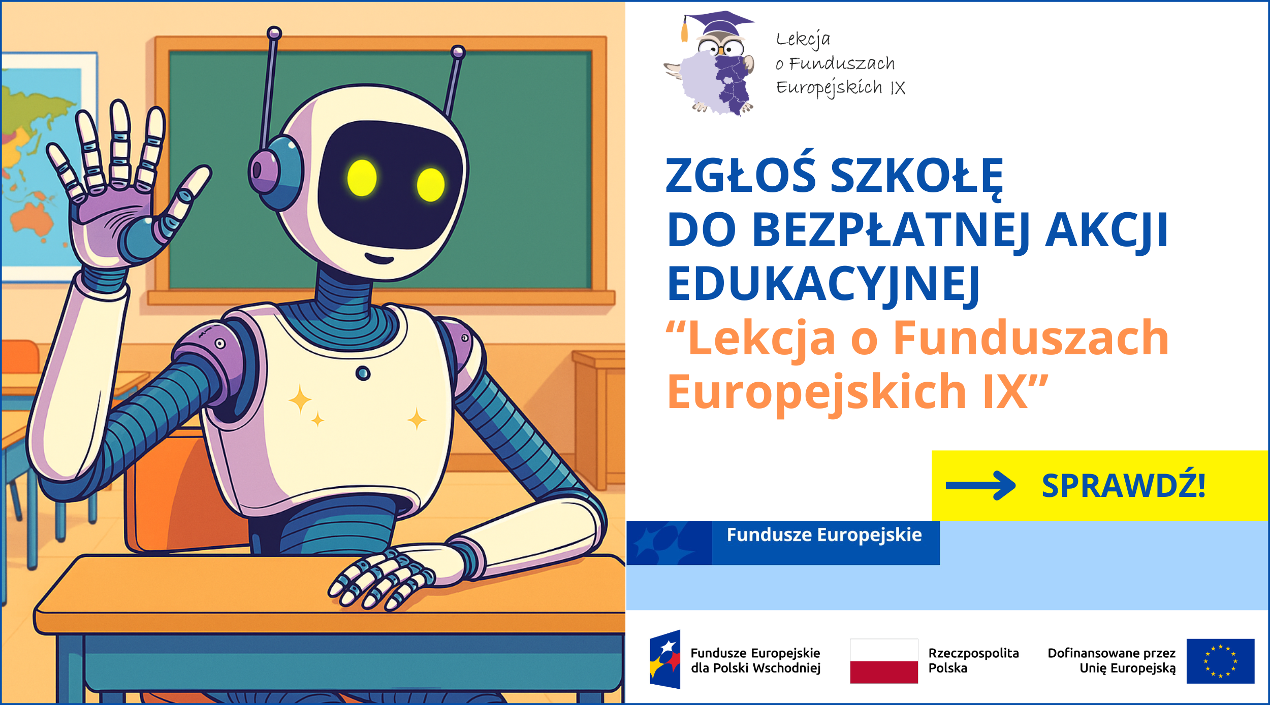 Grafika dotycząca Lekcji o Funduszach Europejskich