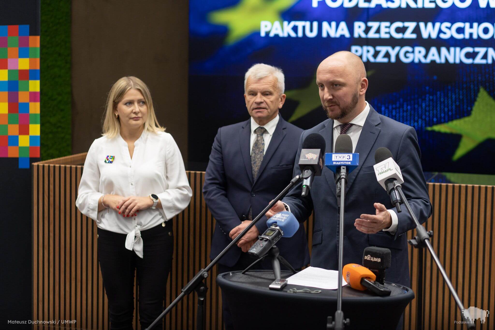 Uczestnicy konferencji prasowej