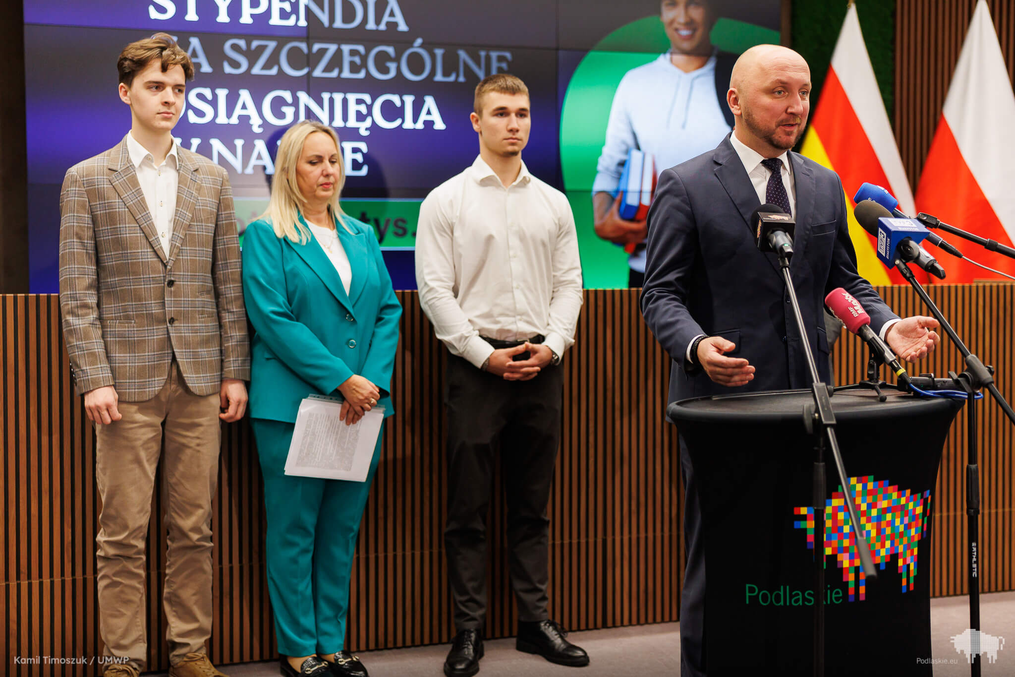 Uczestnicy konferencji prasowej