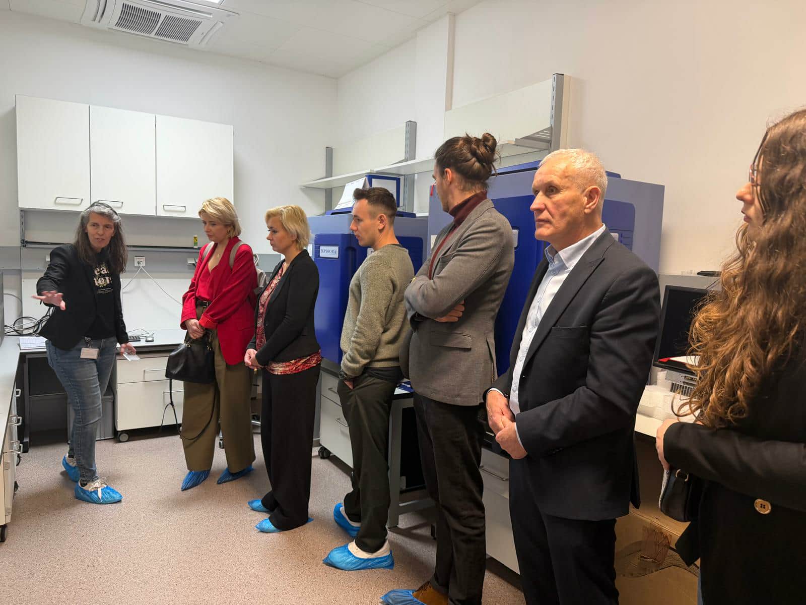 Grupa osób podczas wizyty studyjnej