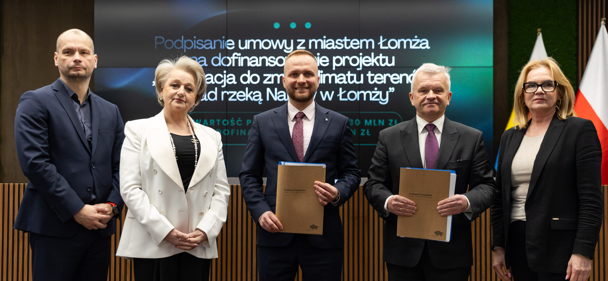 Podpisanie umowy z miastem Łomża