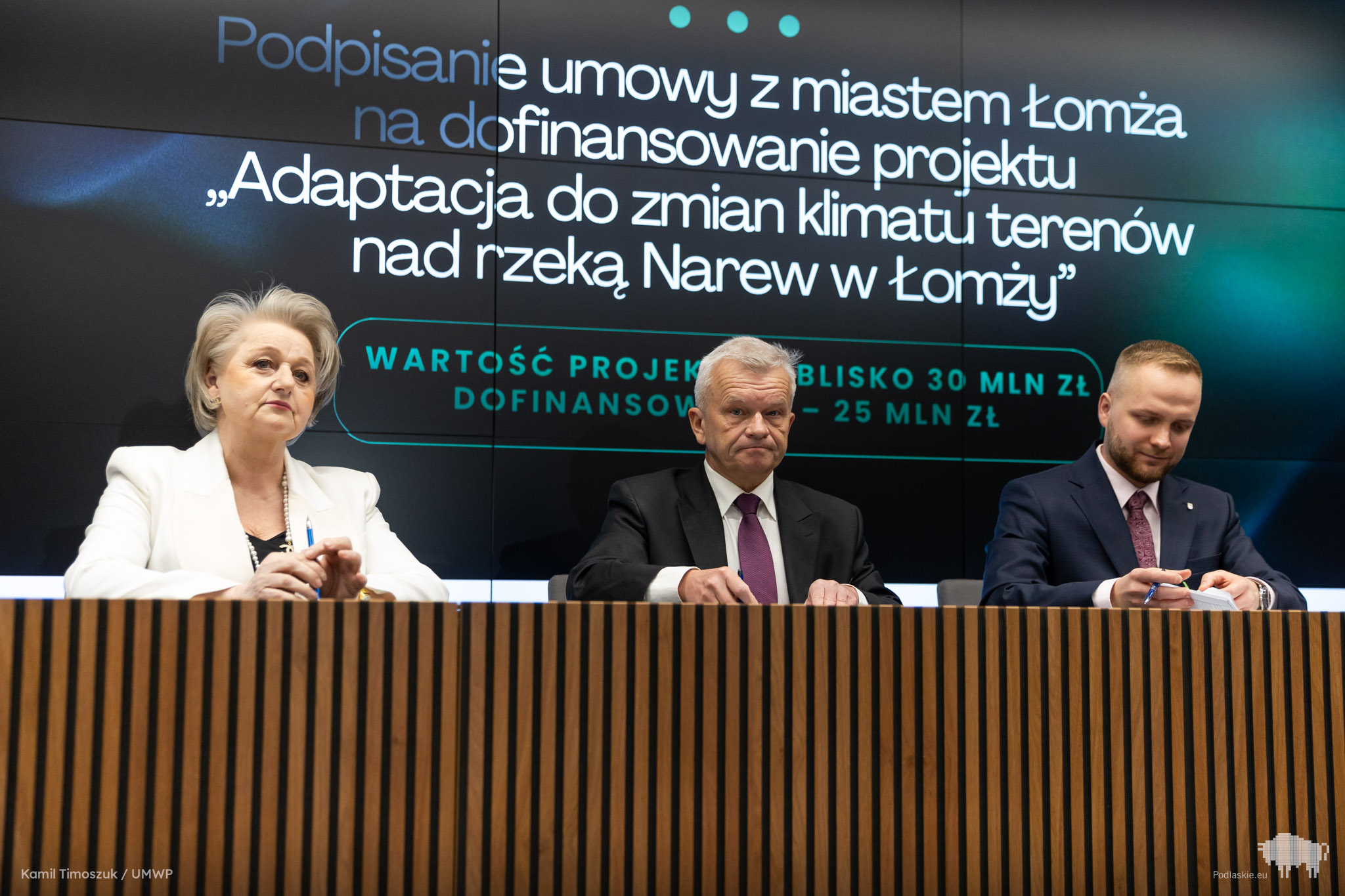 Podpisanie umowy z miastem Łomża