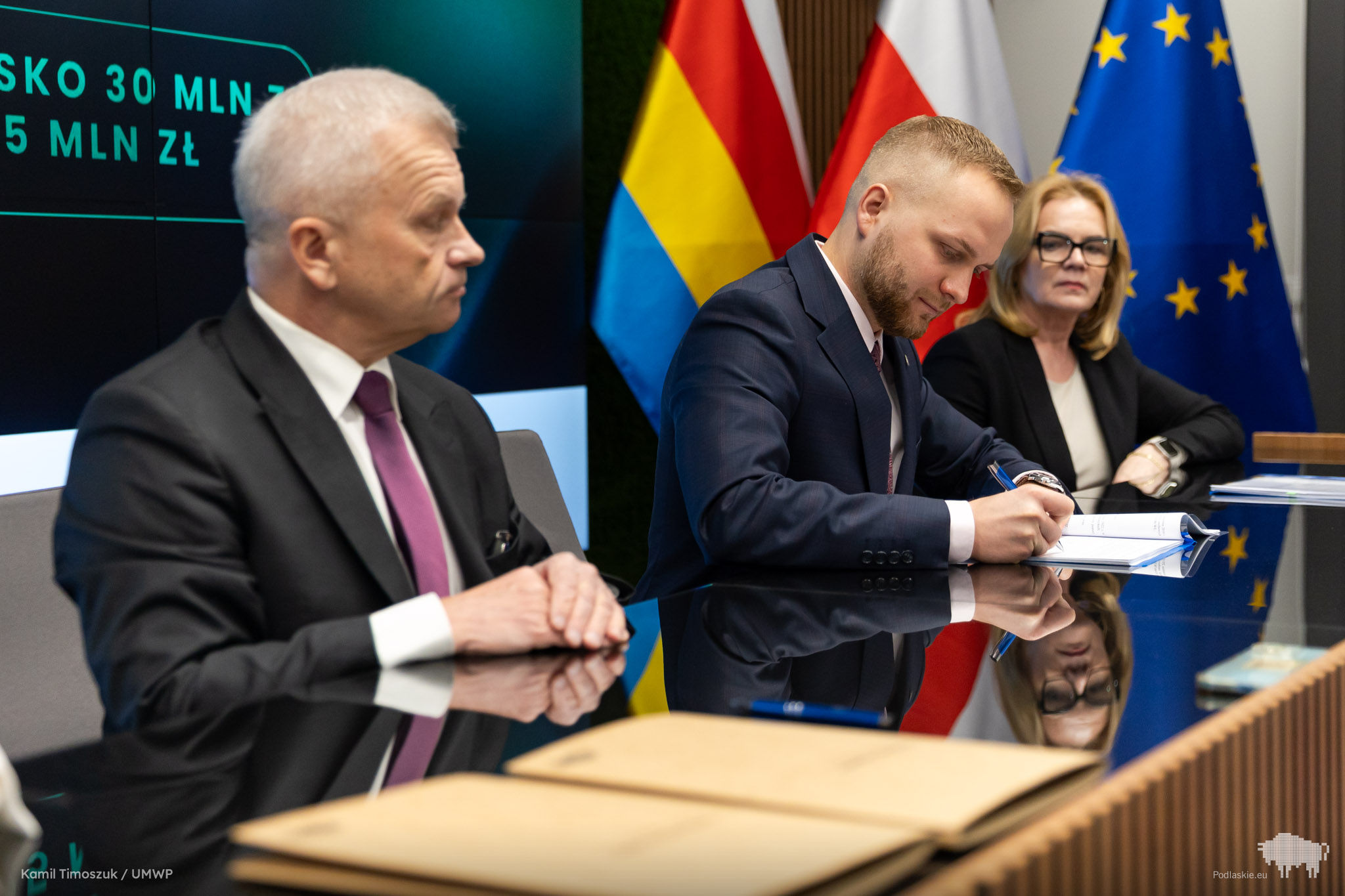 Podpisanie umowy z miastem Łomża