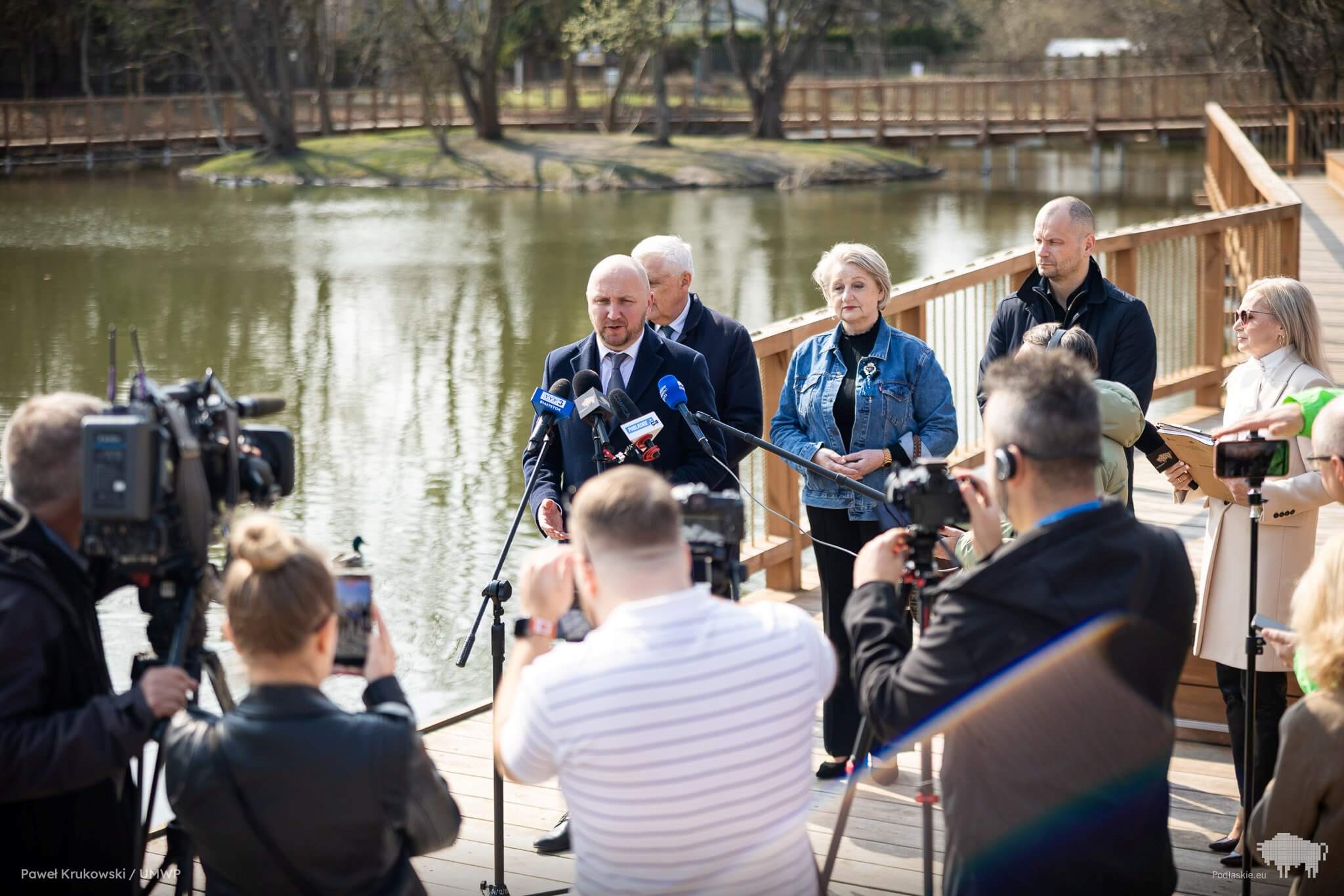 Uczestnicy konferencji prasowej