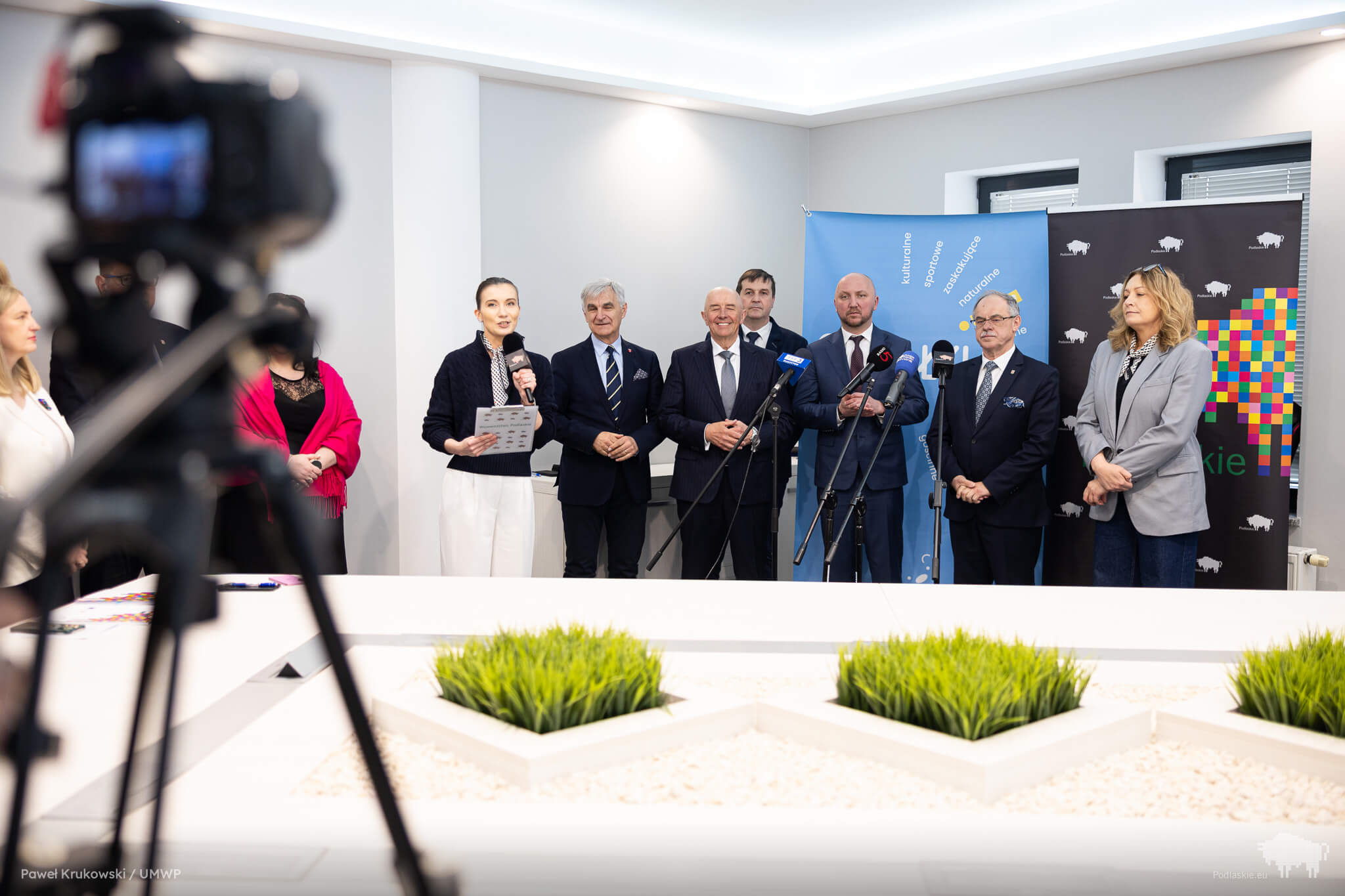 Uczestnicy konferencji prasowej