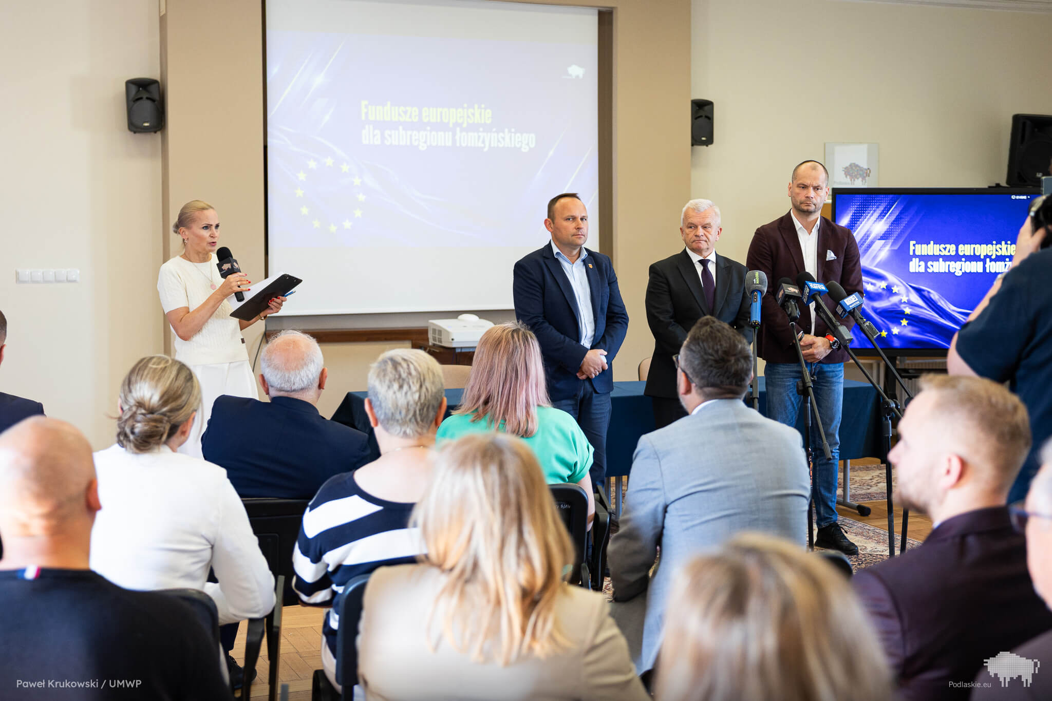 Uczestnicy konferencji prasowej