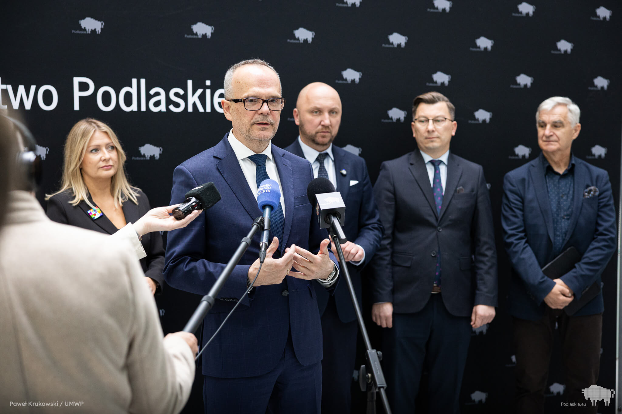 Uczestnicy konferencji prasowej
