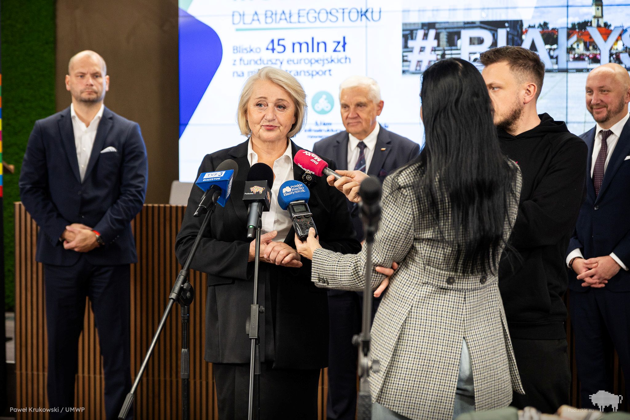 Przemówienie Pani do zgromadzonych osób.