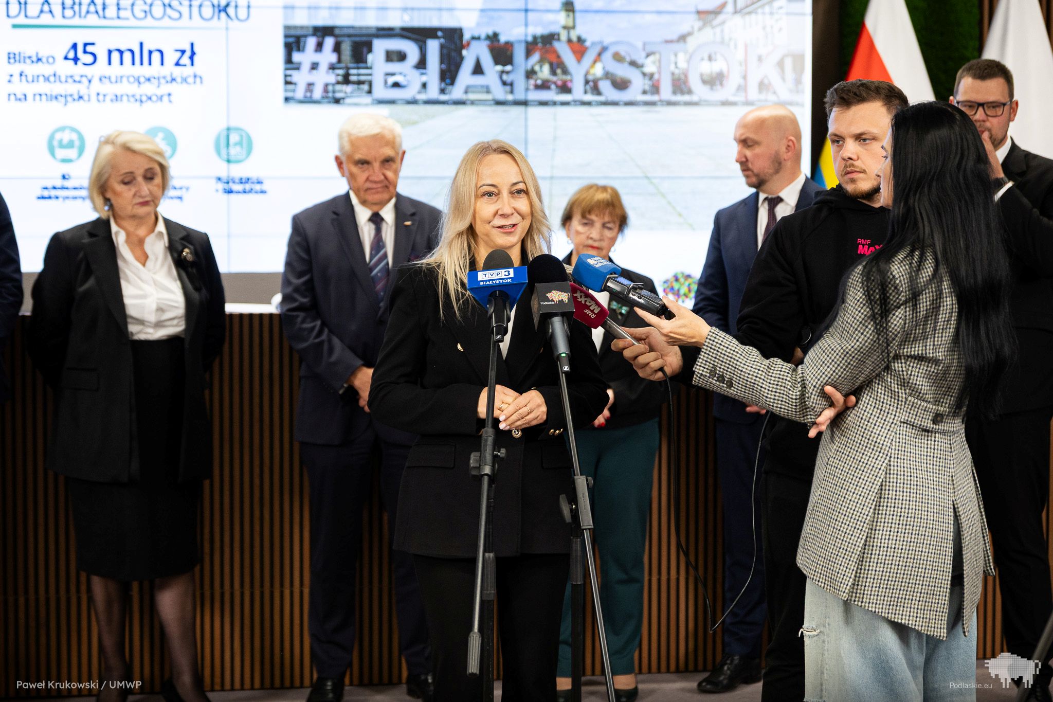 Przemówienie Pani do zgromadzonych osób.